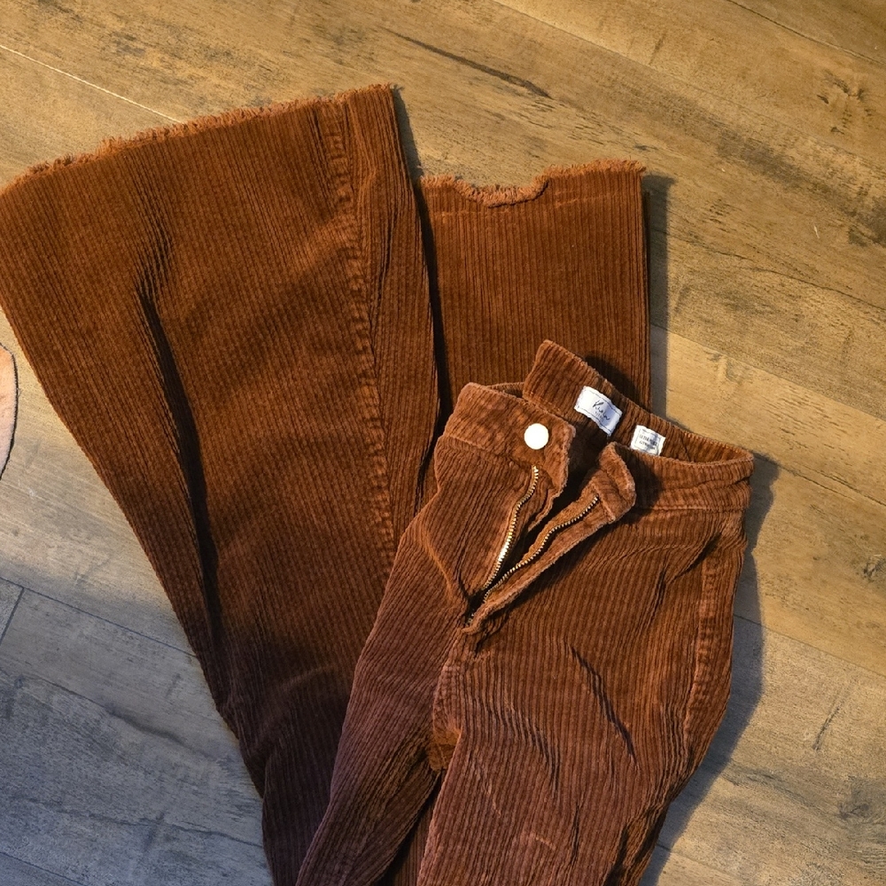 Brown Corduroy Flares